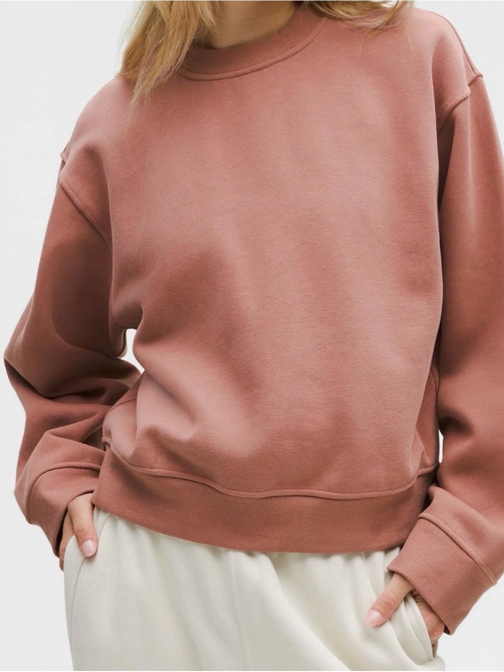 Lululemon Steady State Crew XS Red Clay REDC NWT Sweatshirt